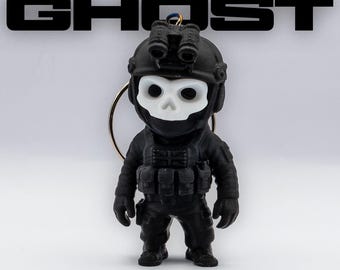 Chaveiro Fantasma – Miniatura de Jogador de COD