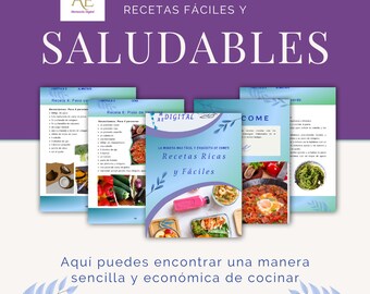 Libro electrónico de recetas saludables, recetas económicas, recetas fáciles y nutritivas, libro electrónico de alimentación saludable