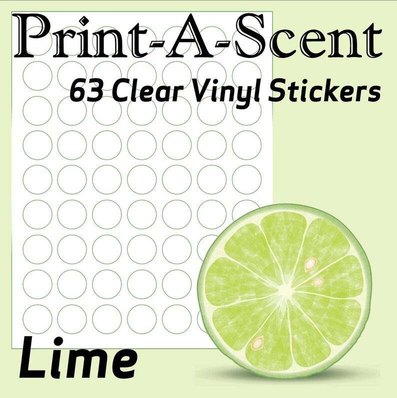 Clear Scratch and Sniff Stickers Etsy