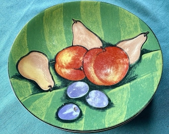 Juego de 5 platos de ensalada Vintage Tuscany 4902 de Sango, diseño de frutas vibrantes, 21 cm (8,25 pulgadas)