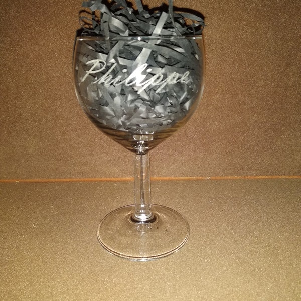 Verre ballon vin de bourgogne personnalisé (Lot de 6 verres)