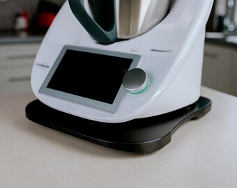 Premium Thermomix Board Black Beech - Beech Wood with Semi-Matte Varnish | Modern Design, Scratch-Resistant, Easy to Clean