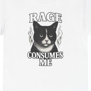 Rage Consumes Me Cat Shirt: Funny Grumpy Cat Meme Tee