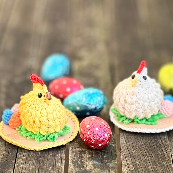 Décoration de Pâques - Petites poules