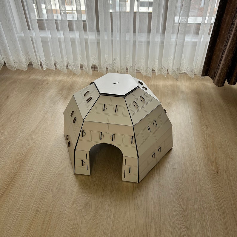 Large Igloo Rabbit House, Bunny House, Rabbit Bed, Rabbit Cave, Rabbit
