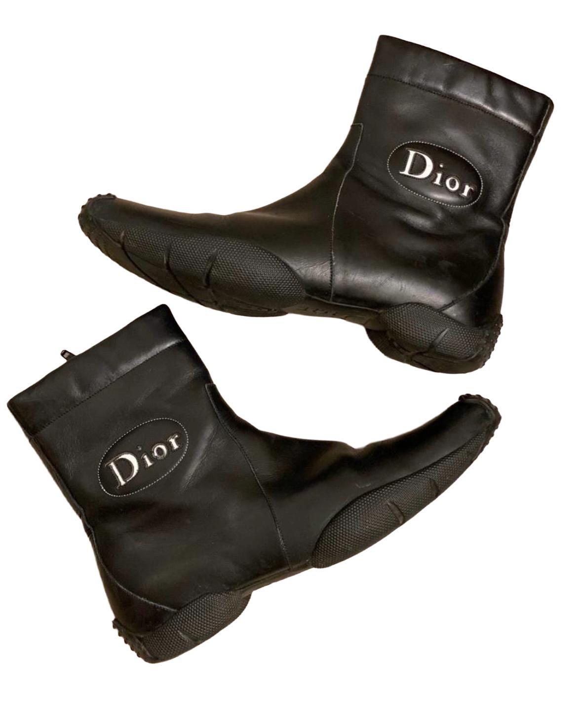 最終値下げ　激レア　アンティーク　ディオール　刺繍入りブーツ　ジョンガリアーノ Rare Antique Dior Embroidered Boots John Galliano Brown 36 1/2