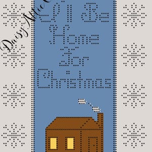 Graphgan Crochet Pattern, Festive pattern, Christmas Crochet, Winter Cabin Blanket