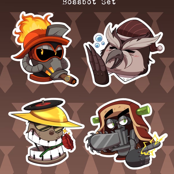 Toontown Corporate Clash - Bossbot Sticker Sheet