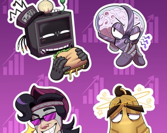 Toontown Corporate Clash - Sellbot Sticker Sheet