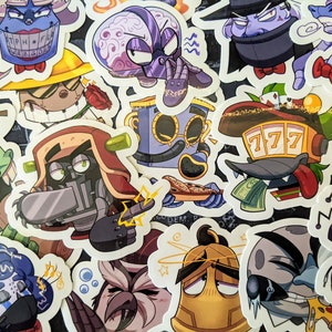 Mix 'n Match! Toontown Corporate Clash Manager Stickers | Toontown