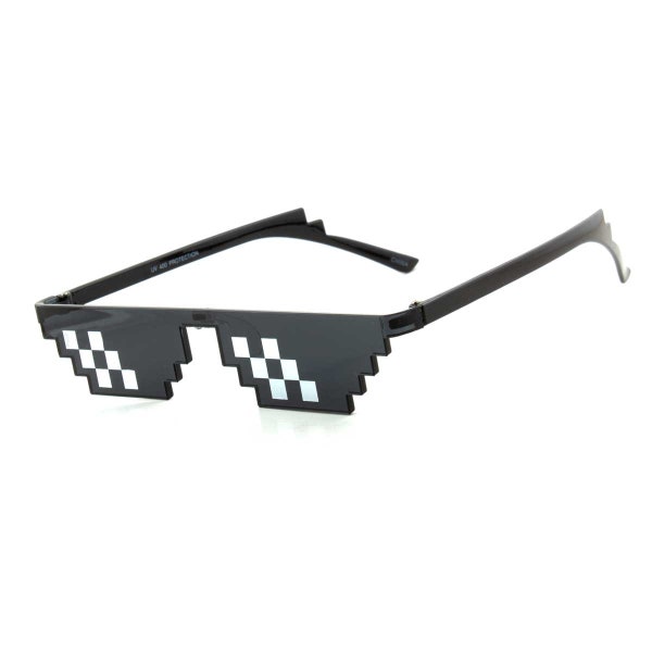 Thug Life Unisex Sunglasses | MLG | Like A Boss | 8 bit Pixelated | Funny Party Sunglasses