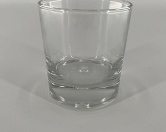 Vintage Krosno Poland Suspended Bubble Low Ball Rocks Glass 9 Available