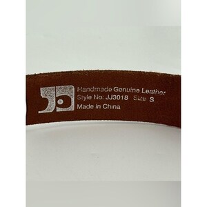Joe's Jeans White Leather Studded Belt 36 / L image 4