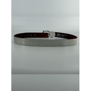 Joe's Jeans White Leather Studded Belt 36 / L image 3