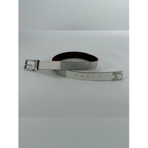 Joe's Jeans White Leather Studded Belt 36 / L image 2