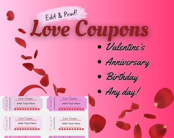 Love Coupons Galore: Printable Tokens of Romance