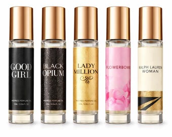 Luxury Date Night Perfume Oil Bundle of 5 Fragrances