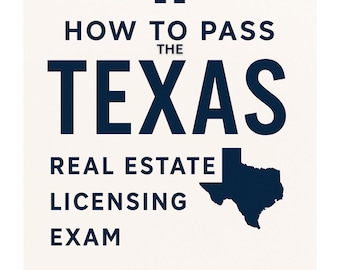 Texas Real Estate Licensing Guide + Mini Workbook| TREC Exam Prep| Study Guide & Workbook Bundle| Real Estate License Prep