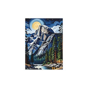 Lots de cartes postales représentant un demi-dôme du parc national de Yosemite (enveloppes incluses), cadeau pour les amoureux de la nature, fournitures de papeterie