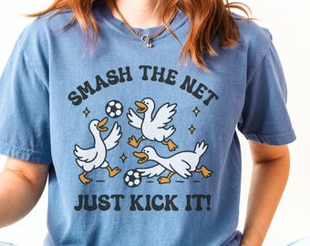 Funny Soccer Mom Shirt Comfort Colors,  Goose Soccer Tshirt, Soccer Game Day Tee, Soccer Coach Shirt Gift for Fan, Soccer Mama T-Shirt