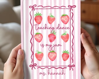 Diario personalizado para profesor de danza, regalo personalizado para profesor de danza, cuaderno de coreografía, regalo para recital de profesor de danza, regalo para estudio de danza al por mayor