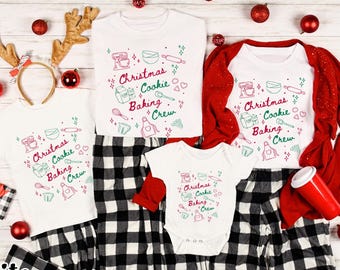 Christmas Cookie Crew Shirt, Matching Family Christmas Shirt for Christmas Baking Crew Shirt, Family Cookie Baking Shirts, Xmas Cookie Shirt