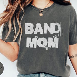 Band Mom Shirt Comfort Colors, Marching Band Mom Tshirt, School Band Shirt for Football Game, Band Booster Parent Tshirt, Halftime Show Tee