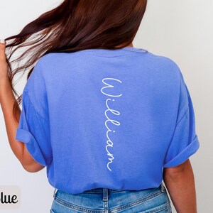 Custom Lacrosse Mom Shirt Comfort Colors, Personalized Name Lacrosse Mama Tshirt Womens Lacrosse Long Sleeve T Shirt Gift for Sports Mom Tee image 2