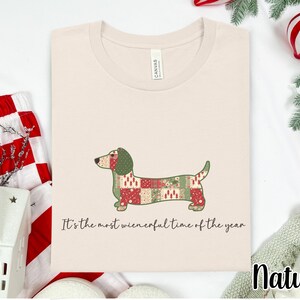 Dachshund Christmas Shirt, Doxie Christmas Long Sleeve Tshirt, Family Christmas Dog Tee for Dachshund Lovers, Wiener Dog Christmas T-Shirt