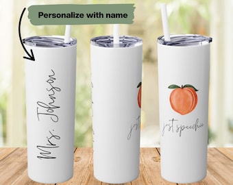 Anpassad logopedmugg, anpassad logopedpresent till logoped, logopedmugg, isolerad mugg i rostfritt stål