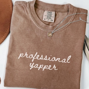 Speech Therapist Shirt Comfort Colors, Professional Yapper Shirt, Funny SLP Tshirt for Language Pathologist, Speech Therapy School SLP Gift