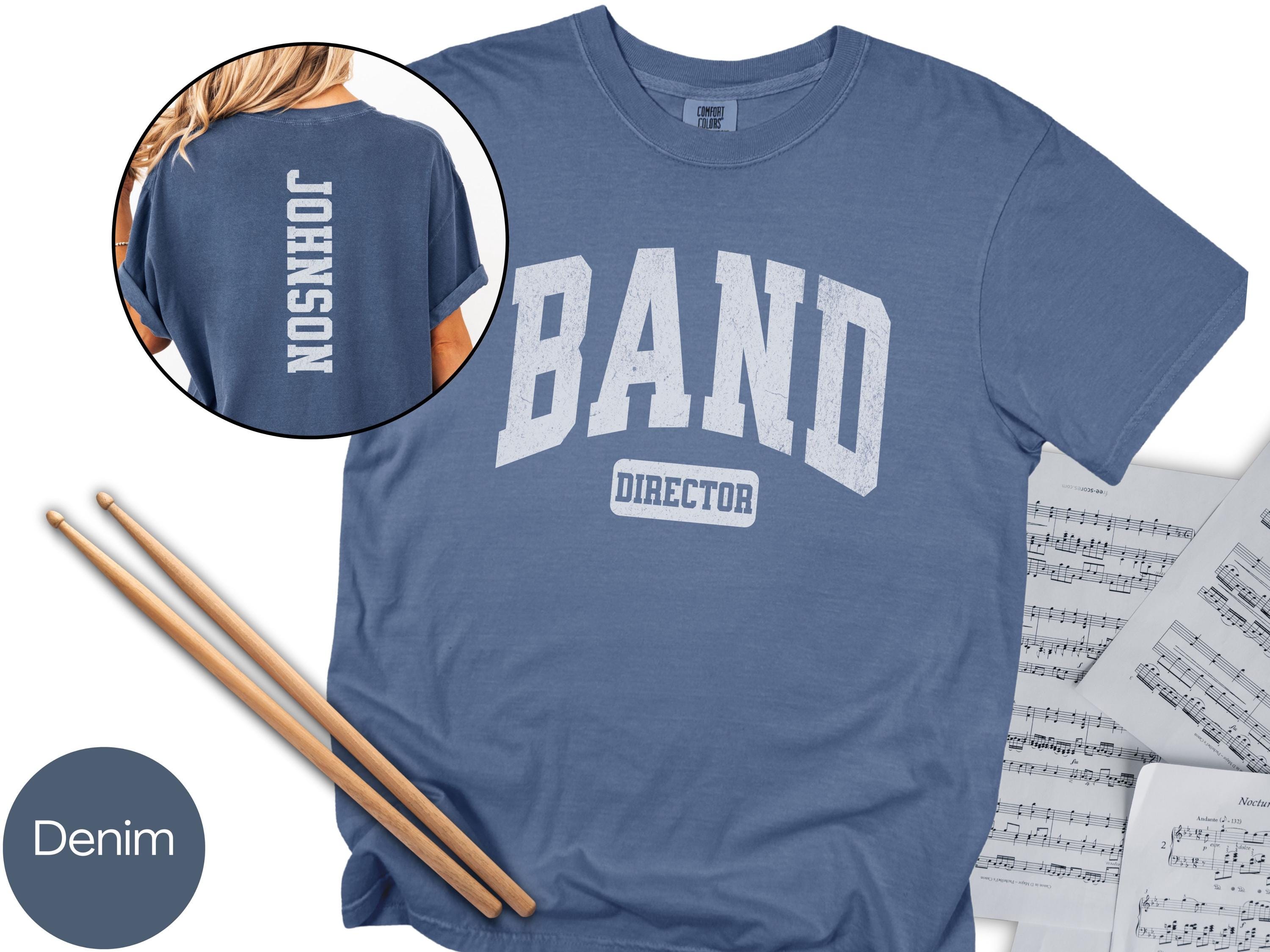 【にに】 Custom Band Director Shirt Comfort Colors, Marching Band Director