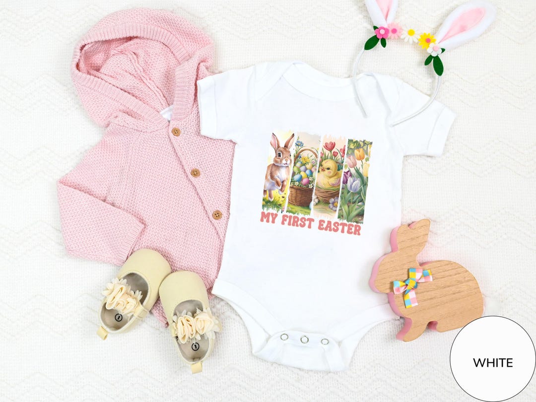 My First Easter Baby Girl Newborn Outfit, Baby's First Easter Outfit — free download