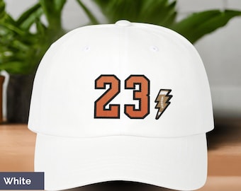 Embroidered Custom Football Hat, Personalized Number Football Mom Hat for Game Day Football Gift for Sports Fan, Adjustable Football Dad Cap