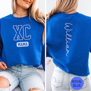 Custom Cross Country Mom Sweatshirt, XC Cross Country Mom Shirt, Personalized XC Cross Country Sweatshirt, Team Spirit Hoodie Gift for Mama