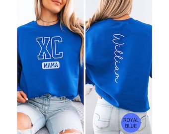 Custom Cross Country Mom Sweatshirt, XC Cross Country Mom Shirt, Personalized XC Cross Country Sweatshirt, Team Spirit Hoodie Gift for Mama