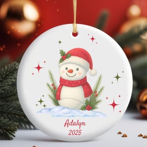 Personalized Lacrosse Ornament, Custom Lacrosse Gifts for Coach, Lacrosse Team Gift for Players, Athlete Ceramic Keepsake Christmas Ornament