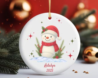 Personalized Lacrosse Ornament, Custom Lacrosse Gifts for Coach, Lacrosse Team Gift for Players, Athlete Ceramic Keepsake Christmas Ornament
