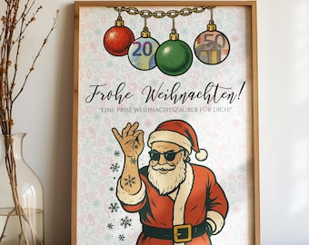 Printable Christmas money gift – Gift idea for women, teenagers & men – fun Christmas gifts – digital Christmas money
