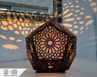 Illuminate Your Home: Creative DIY 3D Shadow Lamp Templates for Your Homemade Coziness on the 3D Printer STL Dodecahedron