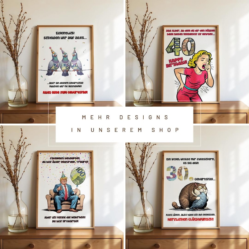 Printable Geldgeschenk Geburtstag im modernen Design. Digitale Geburtstagskarte zum Ausdrucken als Bilderrahmen Geldgeschenk, ideal für Bastelfans, spontane Last-Minute-Geschenke und stilvolle geburtstagsgeschenk digital Lösungen.