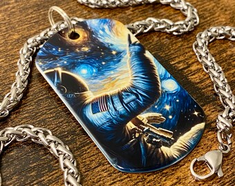 Cosmic Wonder | Stainless Steel Sublimated Dog Tag