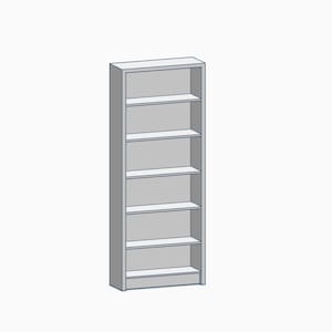 Digital STL files for 3d printing- 1:12 Miniature bookshelf unit for dollhouse or diorama