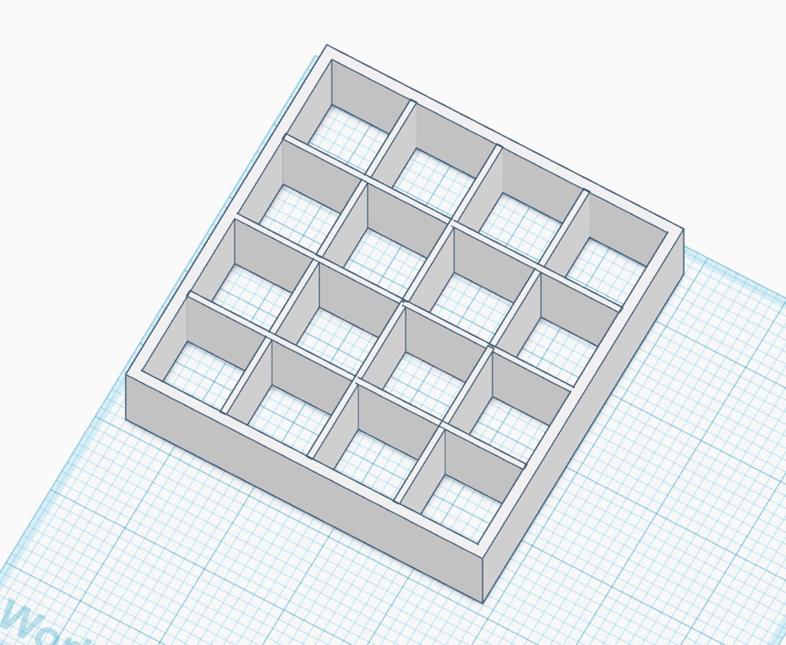 Digital STL File for 3d Printing 1:12 Miniature 4X4 Ikea Kallax Style ...