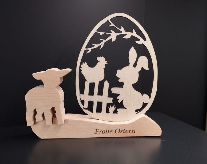 Oster-Deko aus Zirbenholz