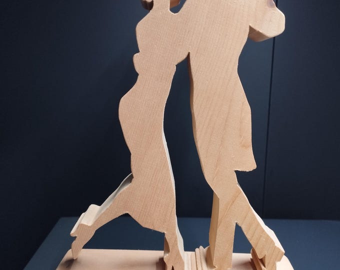 Tanzen Tango aus Zirbenholz