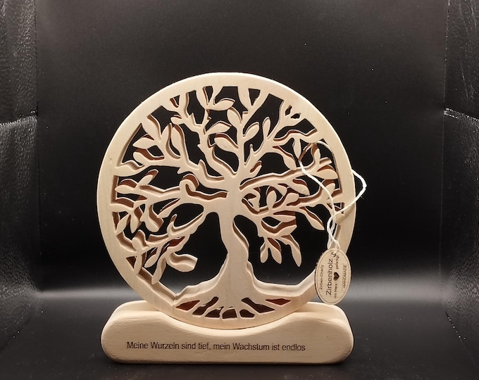 Lebensbaum aus Zirbenholz