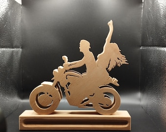 R-16 Motorrad mit Spass aus Zirbenholz