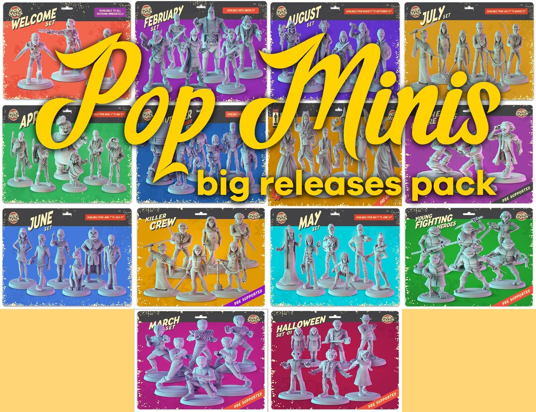 Pop Minis Releases Pack Miniatures Pack | Tabletop Miniatures | RPG ...
