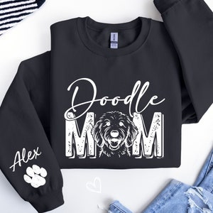 Goldendoodle Custom Sweatshirt, Doodle Mom Sweater, Goldendoodle hoodie, Golden Doodle mom, Golden Doodle Gifts, Personalized Dog Sweater image 8